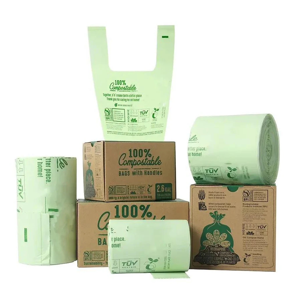 Custom Plastic Shopping Bag Wholesale Packaging Biodegradable Plastic