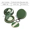 Round green with a hanging buckle 13g