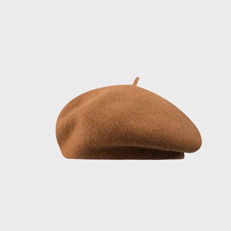 vibeca × the factory made the beret 14 Years Factory Free Design 100% Wool Beret Hats Wholesale