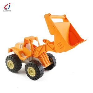 Chengji Juguete Wheat Straw Construction Cartoon Bulldozer Slide Toy Truck Educational Engineering Straw Truck Toy