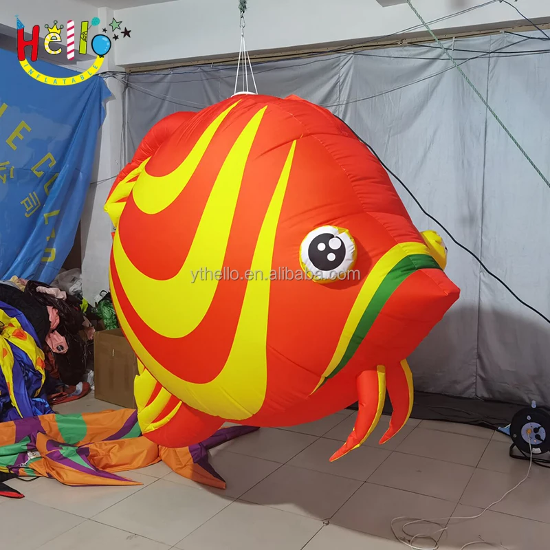 Suspension Custom Inflatable Tropical Fish Inflatable Sea Animal Inflatable Clownfish