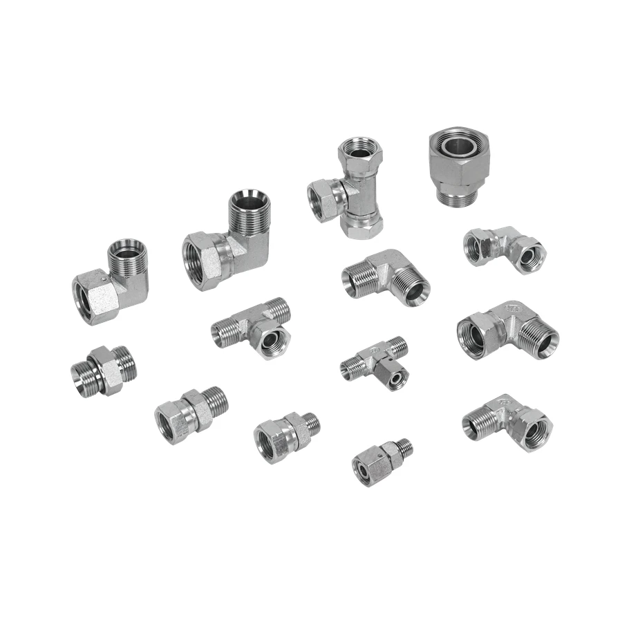 Hydraulic Tube Connector Hydraulic Fitting Carbon Steel Brass Hose