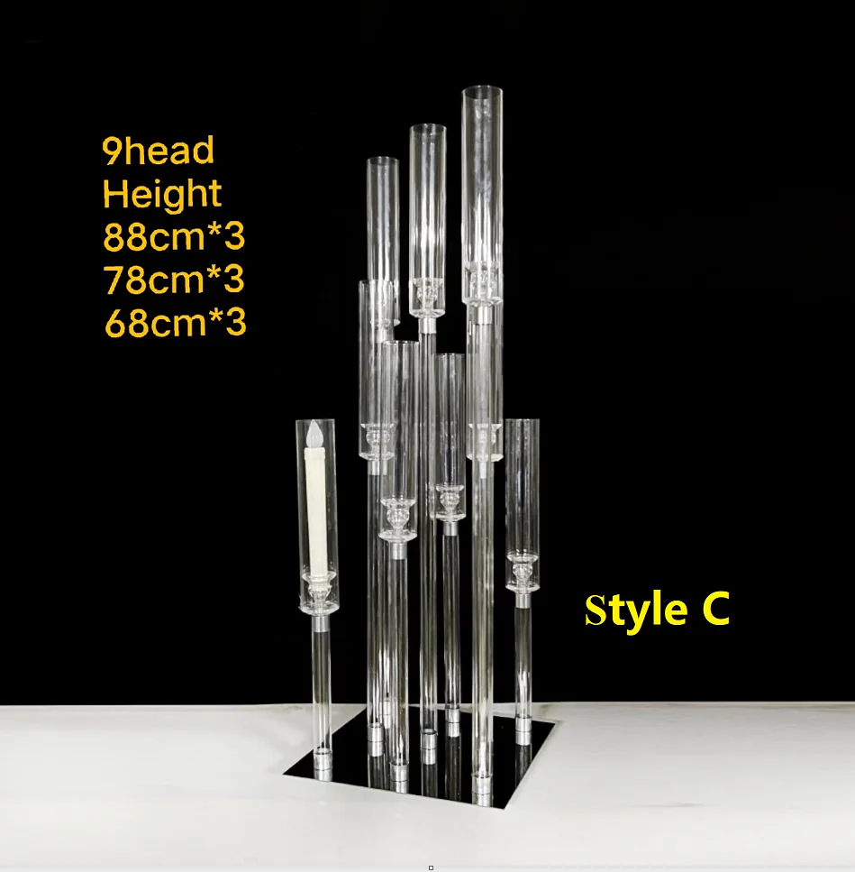 Clear Acrylic Candle Holder Wedding Candelabra Centerpieces Acrylic Candle Holders Party Wedding