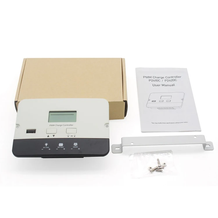 P2410C Hot Sale Pwm Charge Controller P2410C Use for Solar RV and Caravans with User Manual