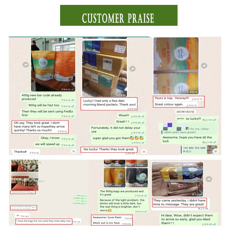 Custom Biodegradable Dog Food Bag With Resealable Zipper Dog Treat And