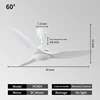 WHITE+60 INCH