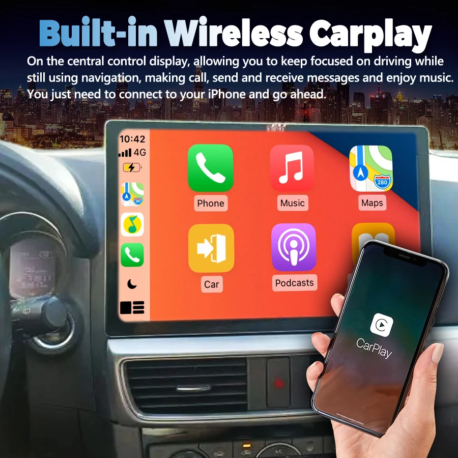 13.3インチ Android 13 Carplay対応 Mazda CX5 CX-5用 マルチメディア