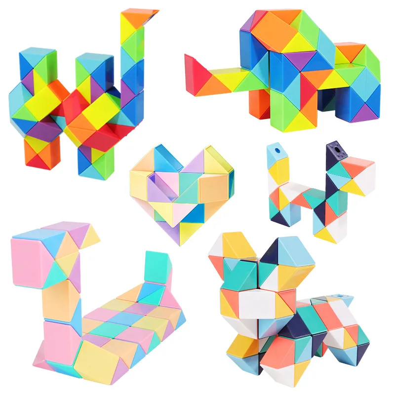 Hot Sale 48 Links Magic Ruler Snake Cubes Finger Puzzle Game Toys ...