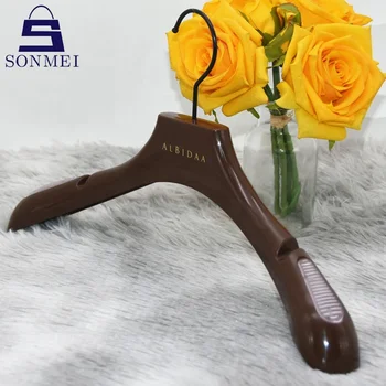 Glossy Luxury Durable Custom Coat Rubber Pad Non-Slip Hangers Plastic