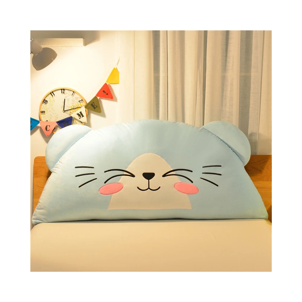 Factory Outlet Body Support Semicircle Washable Polyester Brazing Cartoon Children Pillow Cushion Bed Backrest Pillow