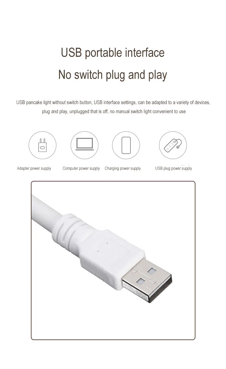 Smart Voice Portable Usb Plug In Dimmable Ring Fill Lamp Artificial