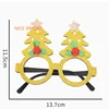 Pentagrama árbol de Navidad gafas doradas