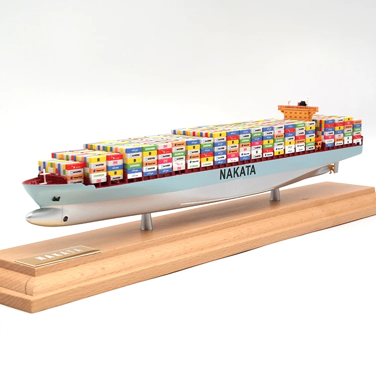 【A】NAKATA Customized  35cm Shipping Container Handmade Plastic Crafts Logistics Freight Forwarder Gift Container Shipping Model