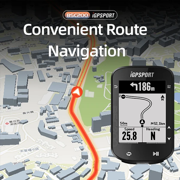 Новое поступление BSC200 IGPSPORT велосипедный компьютер GPS BLE ANT + дорожная навигация для езды на