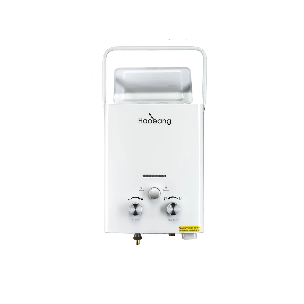 gas geyser water heater with battery