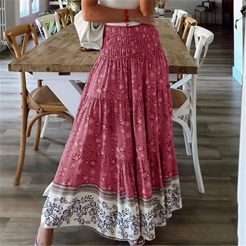 Boho Skirt Plus Size Long Cotton Skirts Long Skirt Cotton Wrap