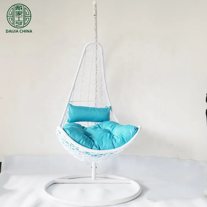 Factory Discount Cheap Price Leisure  Hanging Swing Indoor PE Ratan Swing Chair