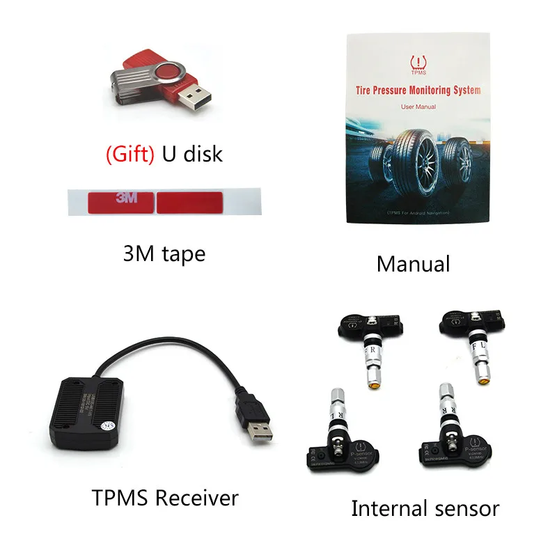Système De Surveillance De La Pression Des Pneus TPMS 4 Capteurs Solaire P 010268668111