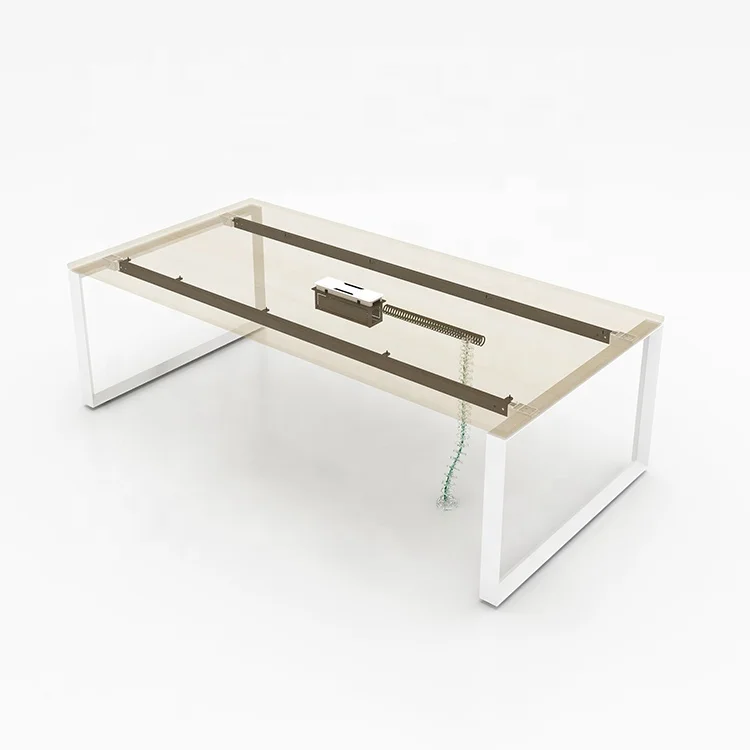 Luxury Seater Office Conference Table Modular Furniture Desk Meeting Room Office Commercial Furniture Metal Extendable Panel