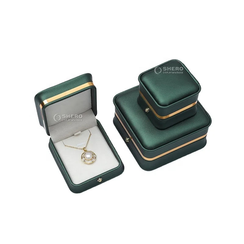 Hot Stamping Wholesale Pu Leather Luxury Custom Ring Earring Bracelet ...