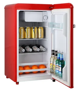 New 76 Liters Cheap Manual Forest Low Noise Skincare Vertical French Portable Cooler Cosmetic Refrigerator Colored Mini Fridge