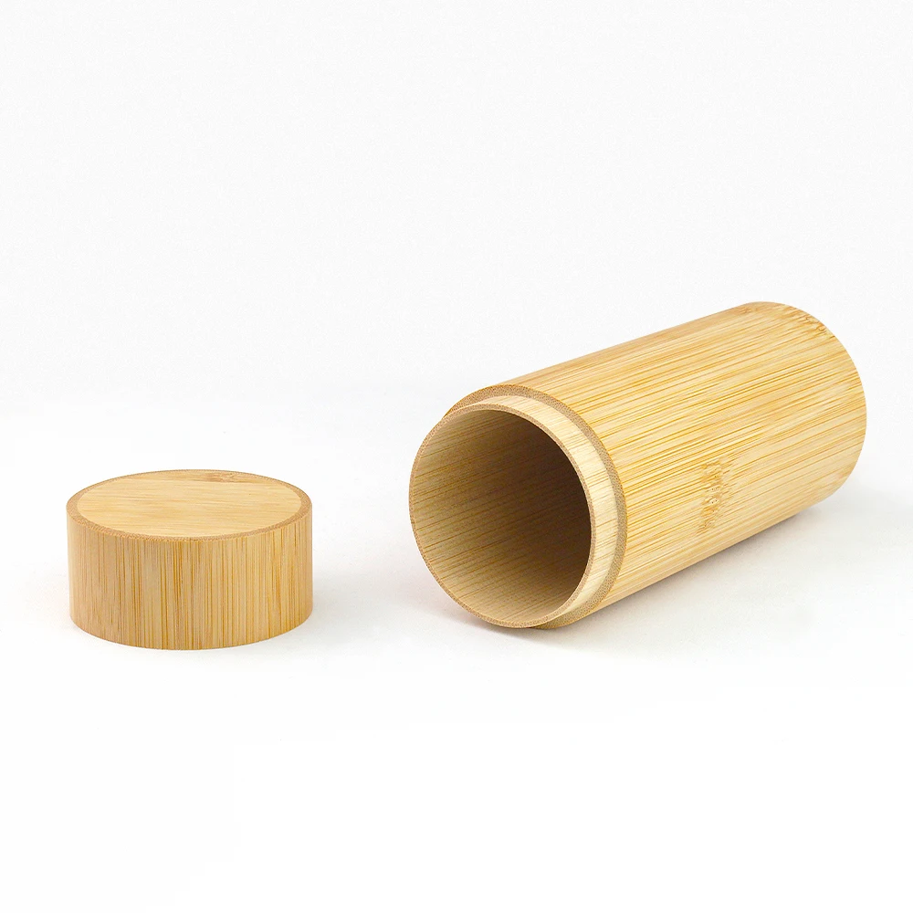 Private Label Acceptable Customized Bamboo Wooden Box Reusable Cylindrical Bamboo Wooden Box Important Holidays Wooden Gift Box