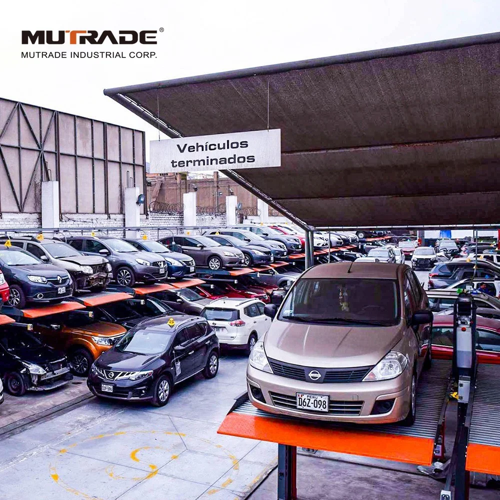 2300kg 2 Post Vertical Car Stacker Parking System Simple Car Parking Lift