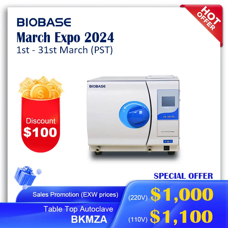 Biobase China Table Top Autoclave Class B Series Bkmza 18l Lcd Display ...