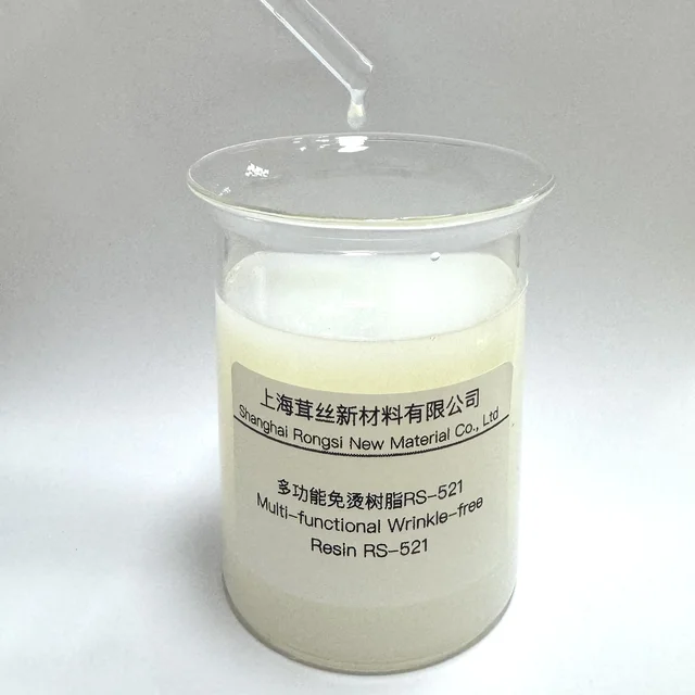 strength improved agent anti-shrink and easy care durable press finishing Multi-functional Wrinkle-free Resin RS-521