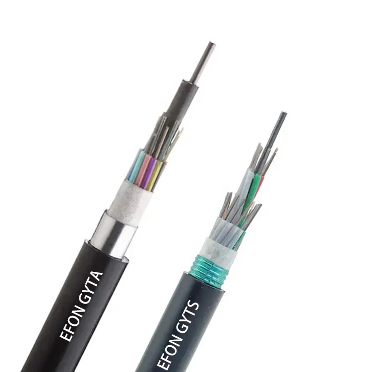 GYTS GYTA Armored Fiber Optic Cable Outdoor 2 4 8 12 16 24 48 72 96 144 Core  Standard Loose Tube Optical Fiber Cable Price| Alibaba.com