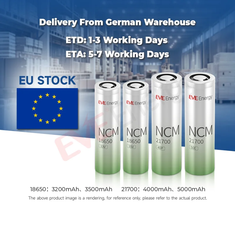 EVE MAX 3C 18650 35V Lithium Battery 3500mah  3.7V 18650 Cell  Li Ion Battery 18650 Lithium Battery for Power Station