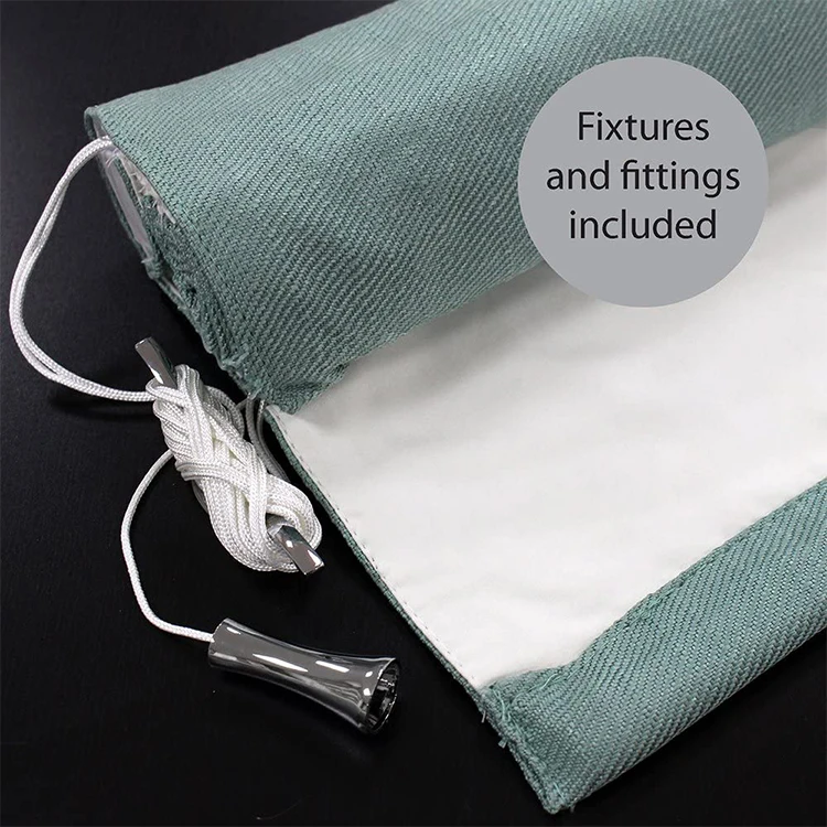 Day And Night Manual Window Shades Adjustable Fabric Roman Blinds Curtain