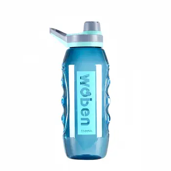 Large capacity plastic cup sports water bottle, hiking colorful space cup sports water bottle customized