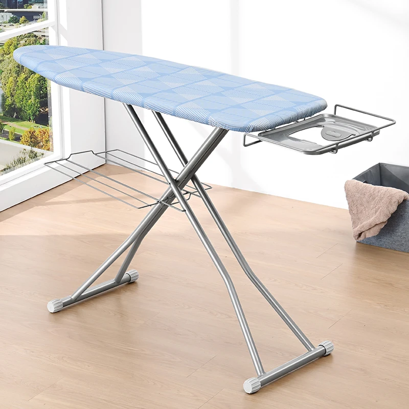 Wireking HT Legs Adjustment Height Folding Ironing Board Full Size Collapsible Ironing Board with Retractable Iron Rest