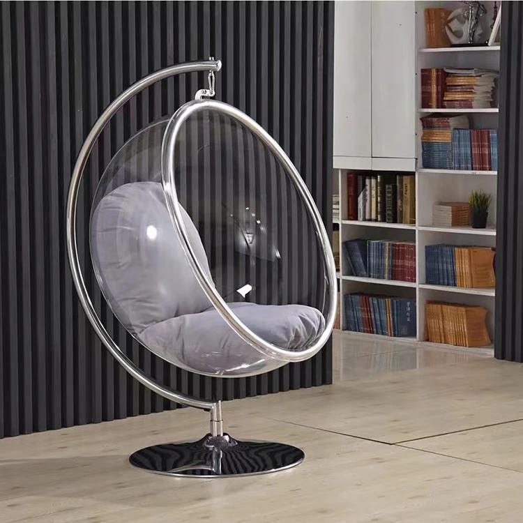 Hanging clear egg chair best sale