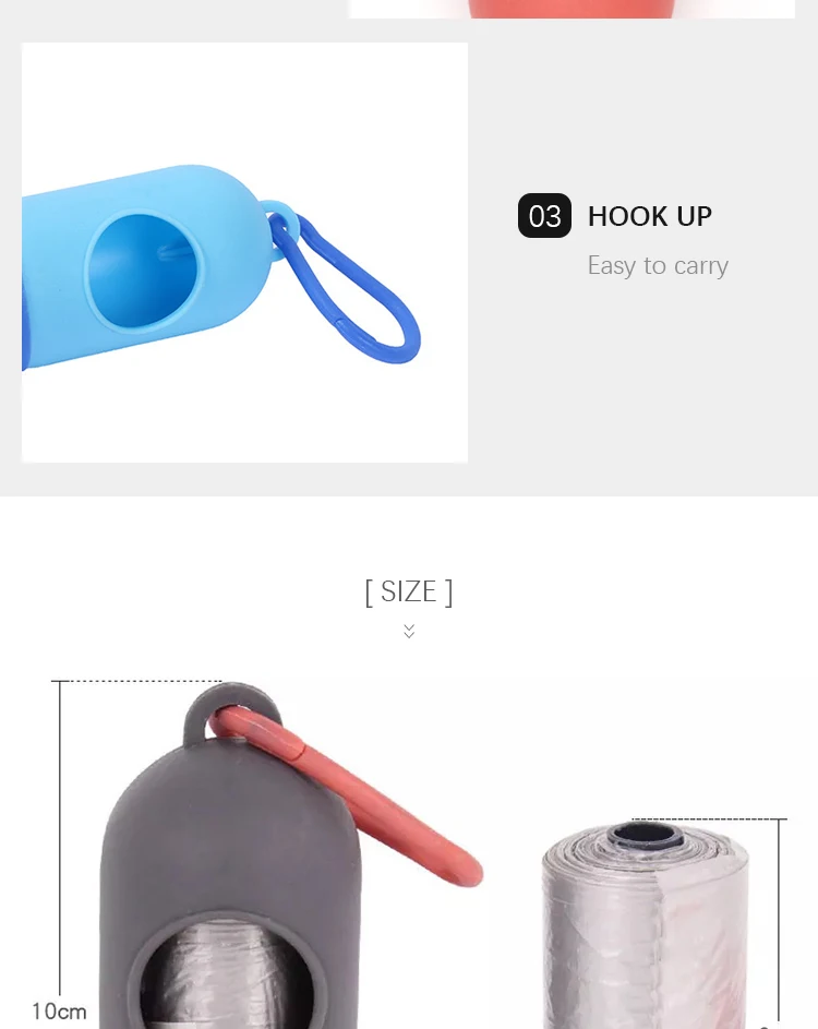 Dog Accessories Outdoor Plastic Luxury Dog Waste Poo Poop Bags Holder