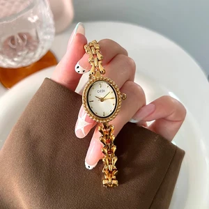 New GEDI Little Bean Watch Light Luxury Quartz Women's Retro Niche High-end Casual Women Quartz Watch
