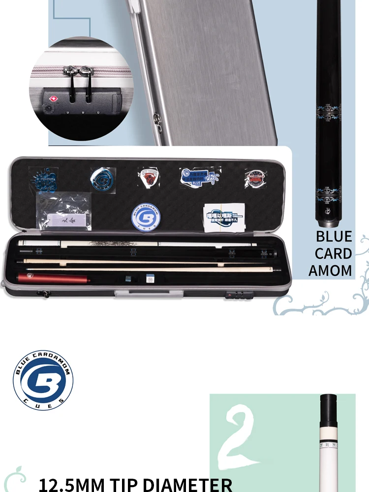 Lankou QC-02 Youth Storm II Blue Cardamom High Quality Snooker