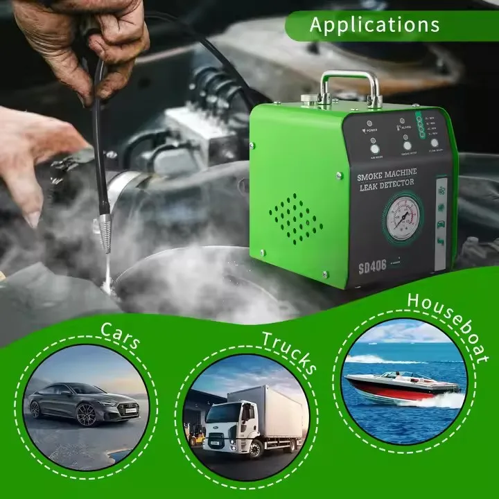 NCFKOS SD406 Intelligent Leak Diagnostic System 12V Auto Smoke Machine Dual-Sensor Measurement Adaptive Pressure Engine Analyzer