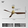 52 inch+Antique bronze