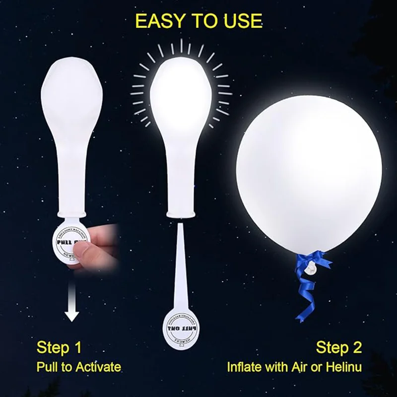 DIY Accessories Switch LED Light up Balloons Glow in the Dark Balloons for Led Luminous Latex Balloon Party Supplies Decorations