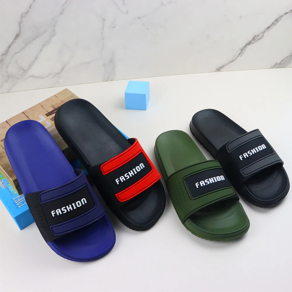 New Fashion Beach Men's Sleeper Shoes Sandals Mens Chappal Slides For ...