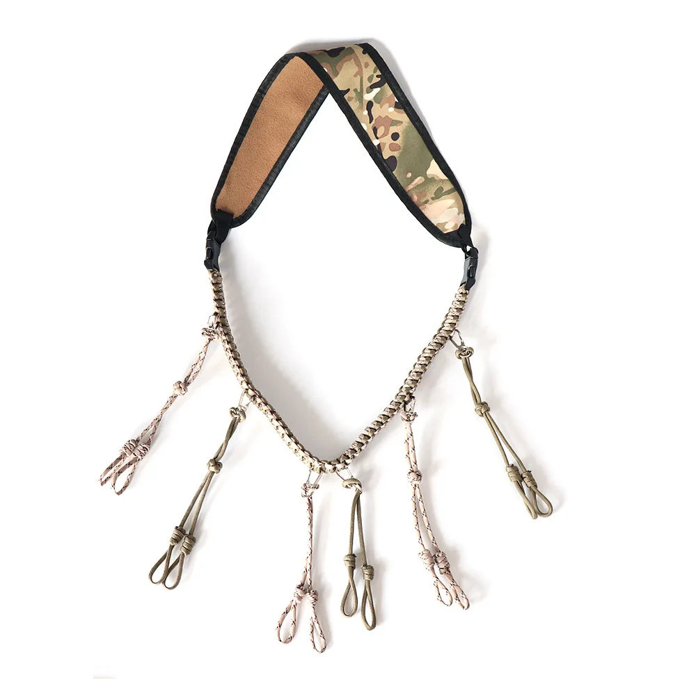 Новый 12 кольцевой охотничий шнурок тканый из Паракорда для вызова утки со съемными фиксаторами