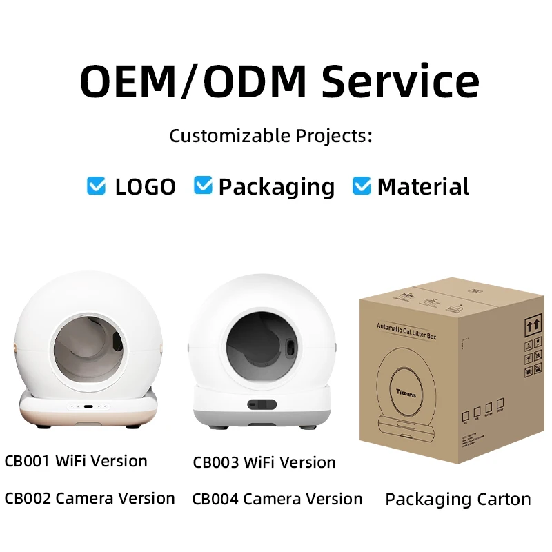 OEM App Control Self Cleaning Litter Box Automatic Cat Litter Box Self Cleaning Extra Large Cat Toilet Robot for Large Cats