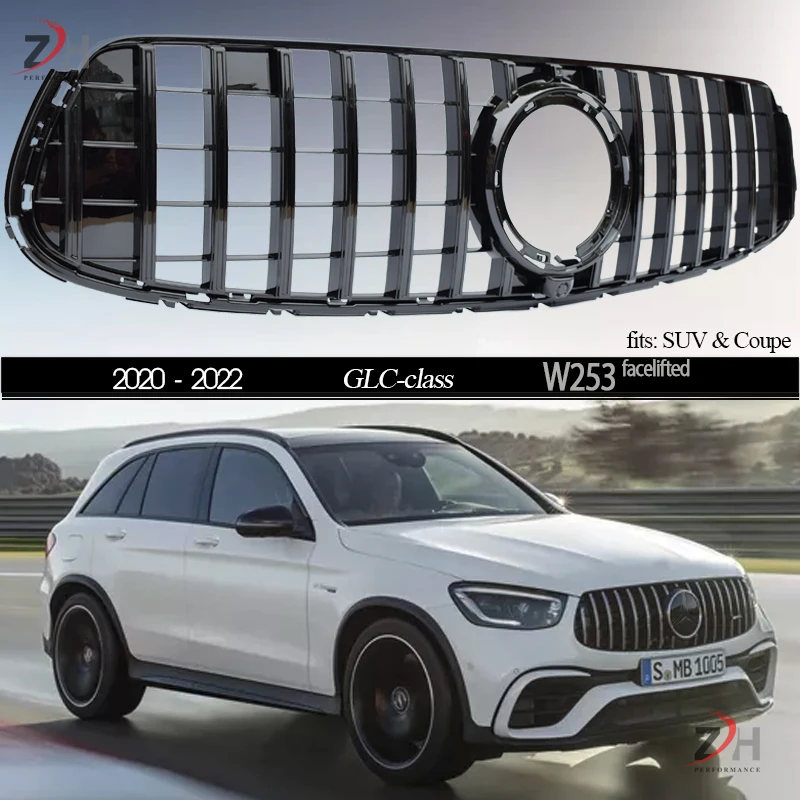 Wholesale GT Panamericana Style Front Bumper Grille for Mercedes GLC Class W253 2020 - 2022, Not for GLC63 AMG From m.alibaba.com