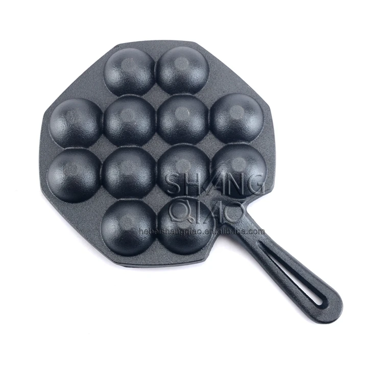 21 Holes Cast Iron Poffertjes Pan, 15 Holes Cast Iron Takoyaki, 12 Holes  Octopus Pan - China Poffertjes Pan and Takoyaki Pan price