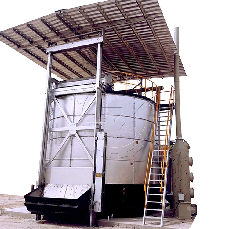 Closed Composter Reactor Composting Machine Manure Fermentation Tank Farm Machine
