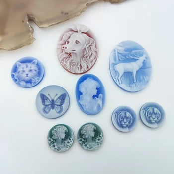 天然瑪瑙　カメオ　猫ちゃん　子猫　ペンダントトップ　天然石　高品質　天然石 2025最新作】 猫ちゃん カメオ 天然瑪瑙 子猫 高品質 天然石