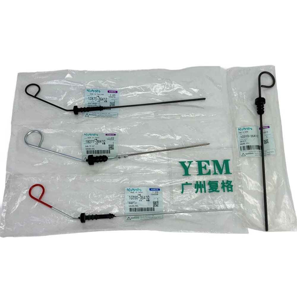 Excavator Accessories V4300 V6108 WG972 Z402 Oil Dipstick for Kubota Genuine Parts