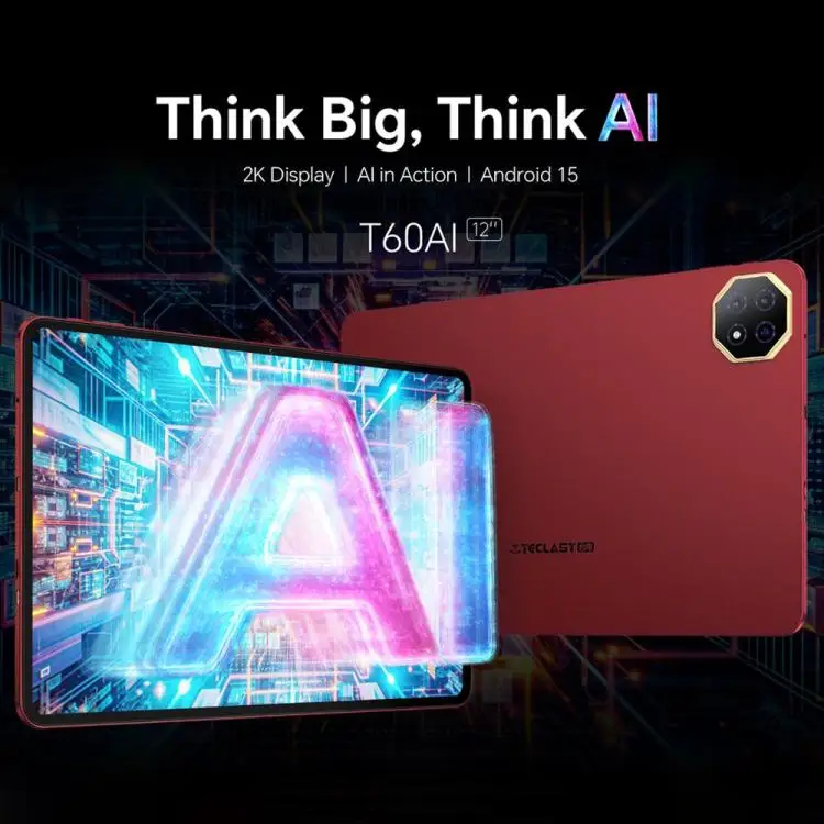 12 Inch Android 15 Teclast T60AI Tablet PC - Octa Core, 6GB RAM